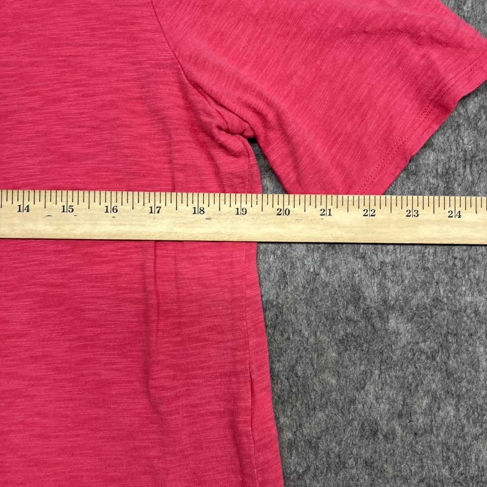 Chicos Shirt Womens Large 2 Pink The Ultimate Tee Cotton Modal Slub Preppy Top - Picture 6 of 13